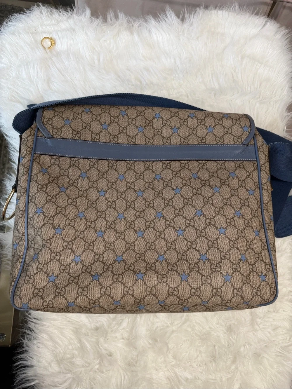 Gucci GG Supreme Star Pattern Diaper Messenger Bag - Picture 4 of 6